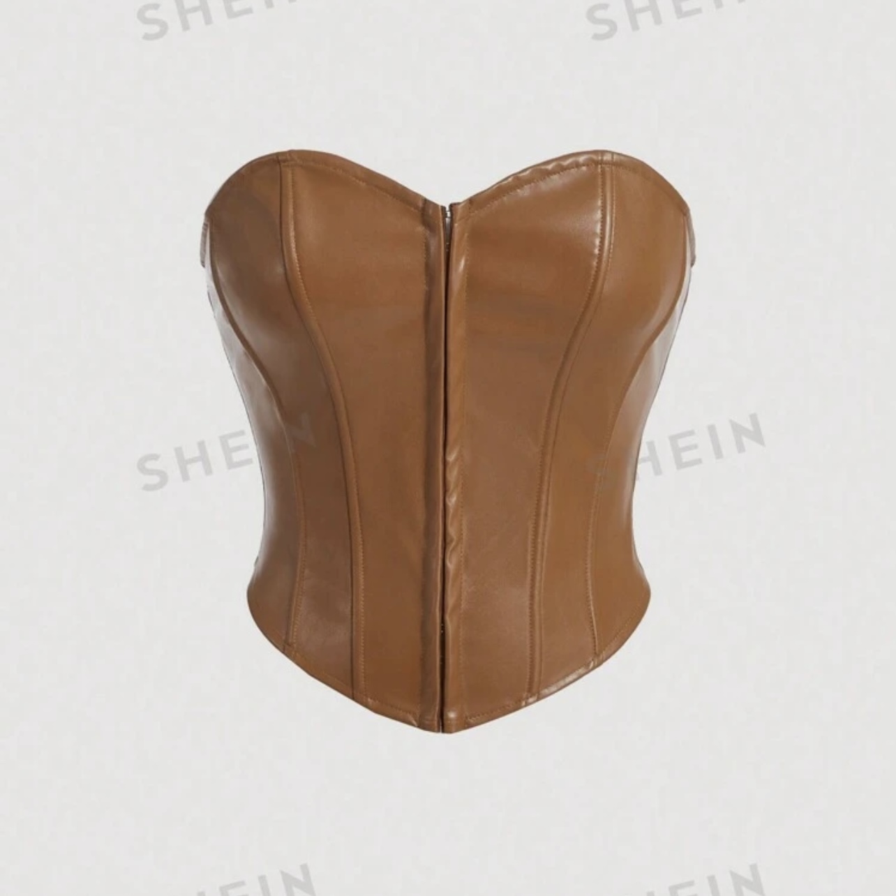 Brown Leather Top